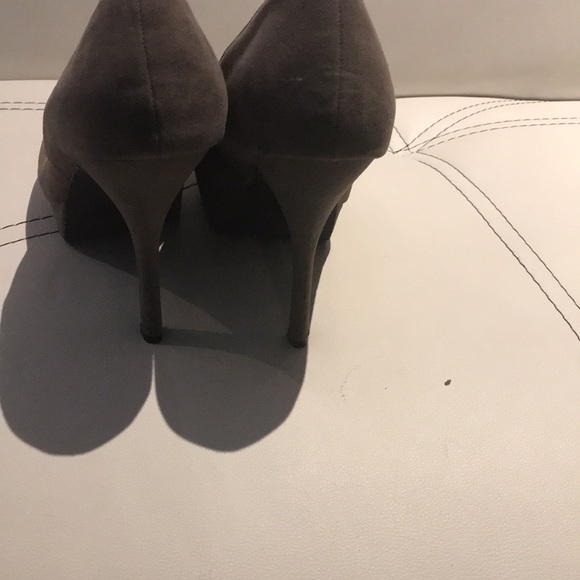 very pretty shoes in gray and blue suede - Picture 3 of 4